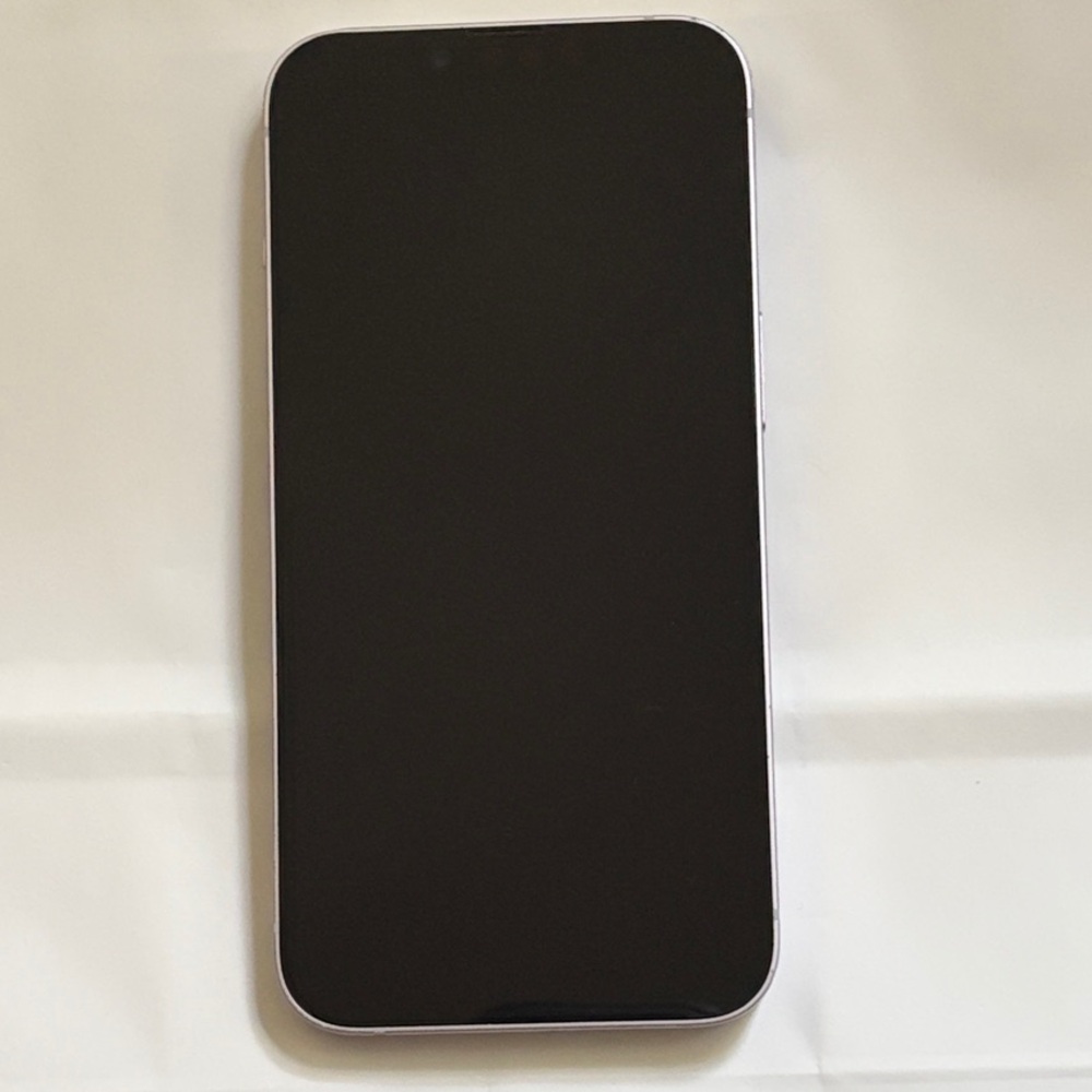 iPhone 14 in purple (very light shade- almost white)
